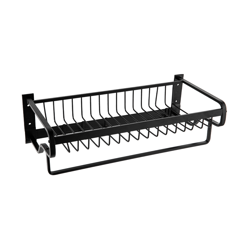 10301B Single Hanging Rod Bathroom Wall Mounted Bathroom Storage Rack