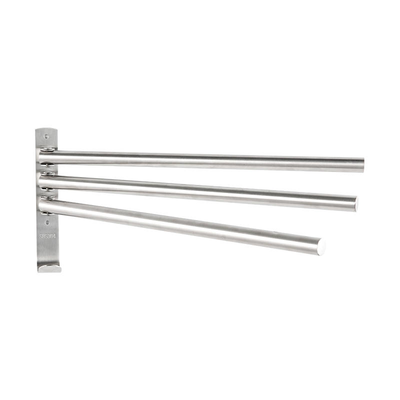 10404 Stainless Steel Wall Mounted with Screw & Drill-free Glue Dual-purpose Towel Rack