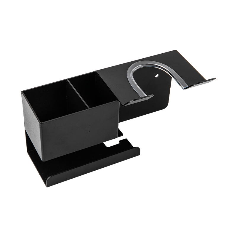 10106 Aluminum Alloy Hair Dryer Rack With Frame And Storage Shelf