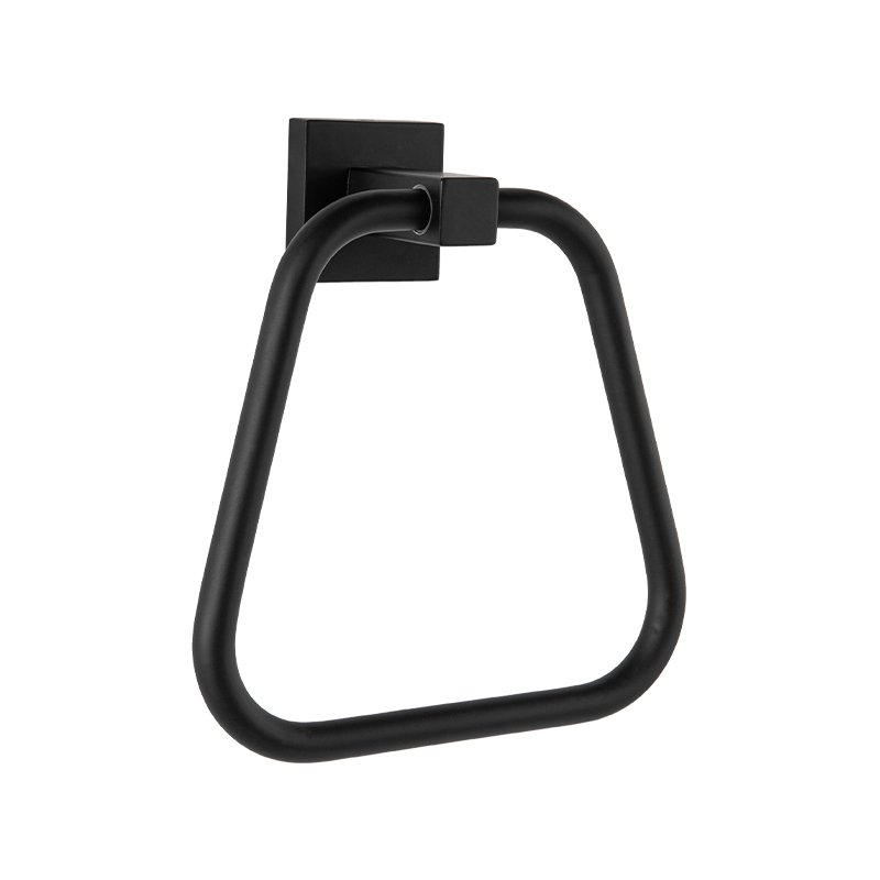 11103 304 Stainless Steel Trapezoid Modern Line Bathroom Wall Mount Towel Ring