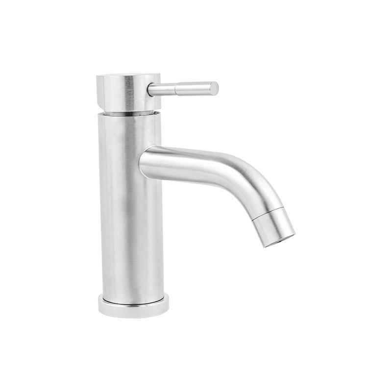 11308 Single Handle Basin Faucet Bent Down Bathroom Pillar Type Basin Tap