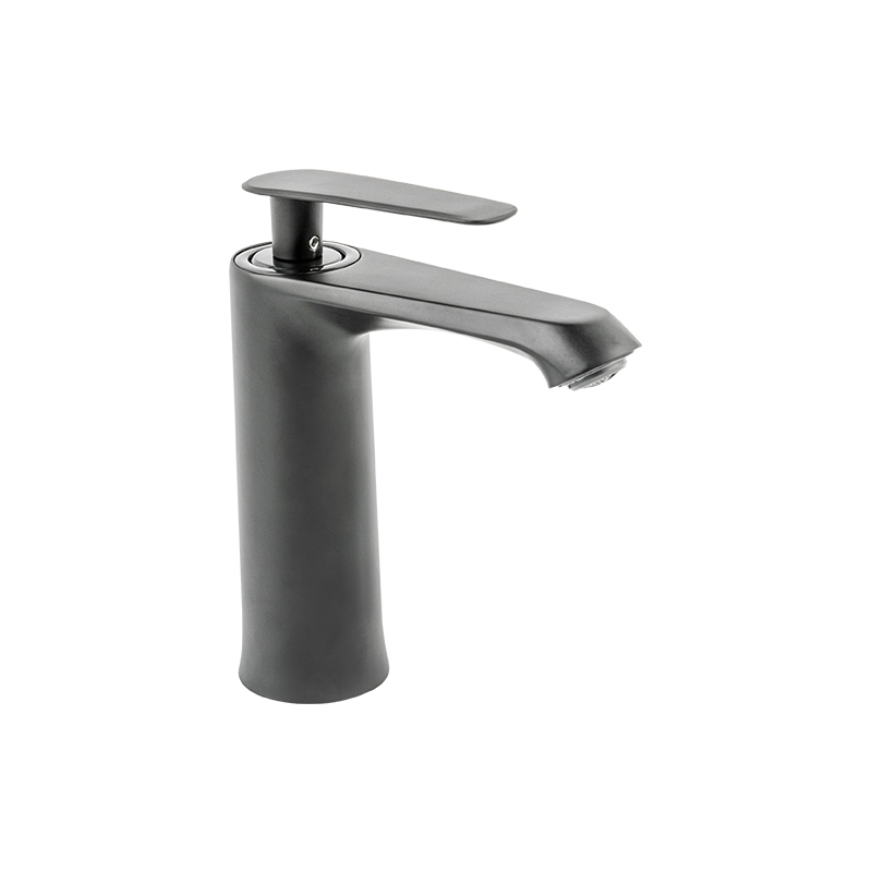 11303 Brushed Stainless Steel Painting Electroplating Pillar Type Basin Tap