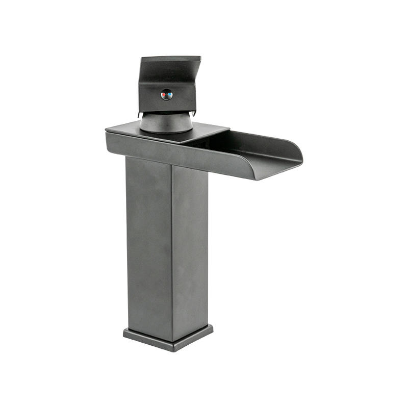 11307 Single Handle Waterfall Spout Stainless Steel Hot And Cold Water Sink Faucet