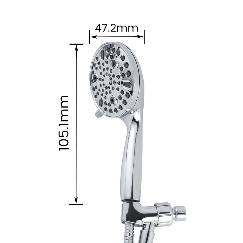 11410 Electroplating ABS Detachable Hand Shower with Extra Long Shower Hose