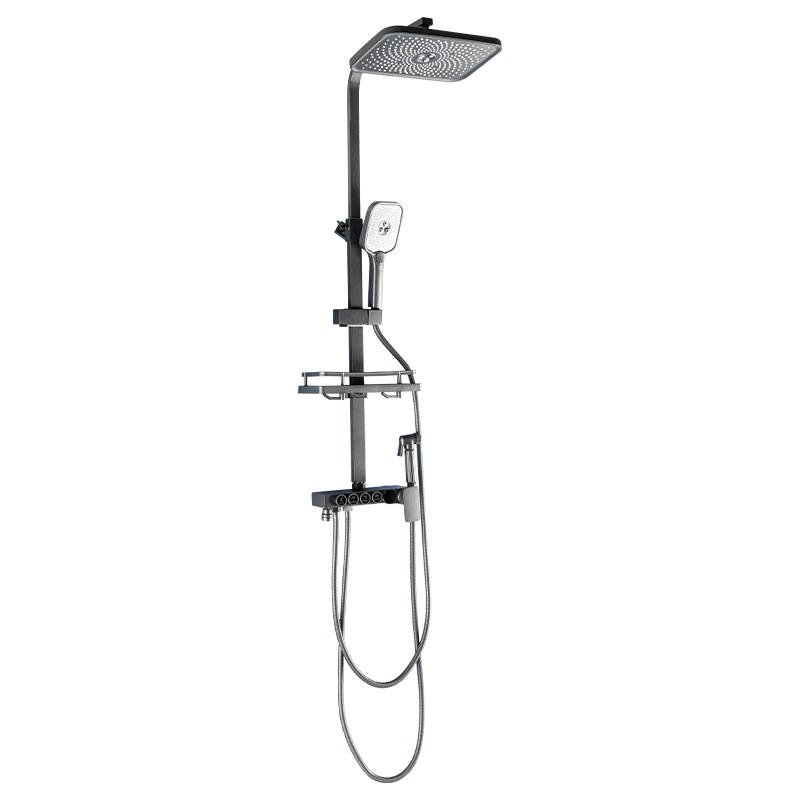 11408 Square Top Spray Dual Shower Column Can Be Easily Switched